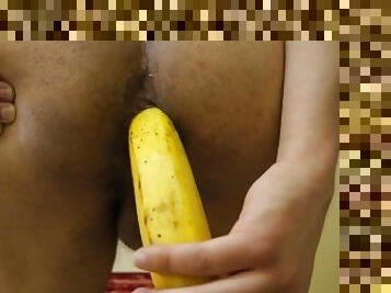 anal, gay, jeune-18, solo, banane