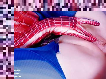 Sexy Mary Jane fucks in Spiderman costume - MollyRedWolf - Mary jane