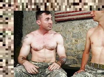 армія, худорлява, прихильник, анальний-секс, гей, уніформа, татуювання