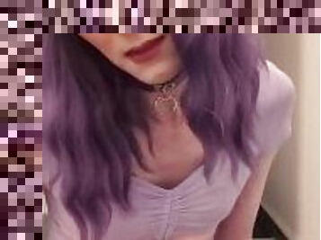 Leaked Video Trans GF Cassie Moans Masturbating and Cum XXX