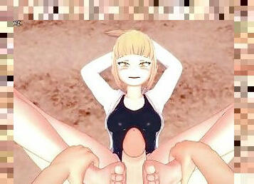 Himiko Toga Gives You a Footjob At The Beach! My Hero Academia Feet POV