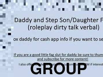 Step Daddy plays with  step son/daughter (Dirty Talk Verbal Roleplay)