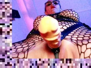 Big Ass Milf Dominatrix Eva Latex Fetish Goddess Femdom Strapon Toys Solo KInk BDSM Boots Glasses