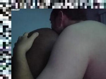 cul, chatte-pussy, amateur, anal, ébène, interracial, black, couple, blanc