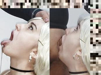 Fuck my mouth please - Sloppy Deepthroat