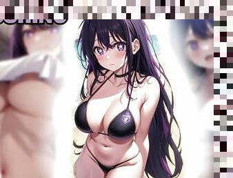 gros-nichons, masturbation, point-de-vue, anime, hentai, seins, domination, femme-dominatrice