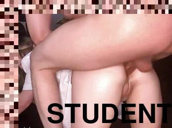 Student invited a friend to visit and gave him an anal surprise