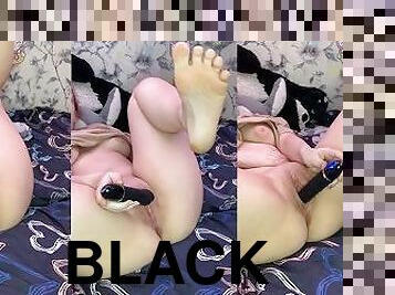 My wet pussy wants a black vibrator