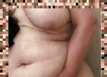 Ssbbw quick morning shower