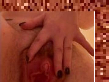 baignade, masturbation, amateur, joufflue, douche, solo