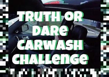 I got a truth or dare to get naked in a public carwash, so I did it!