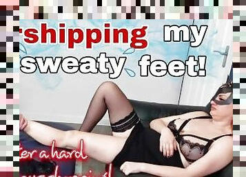 Worship my Sweaty Feet! Femdom Foot Slave BDSM Female Domination Real Homemade Milf Stepmom Nylon