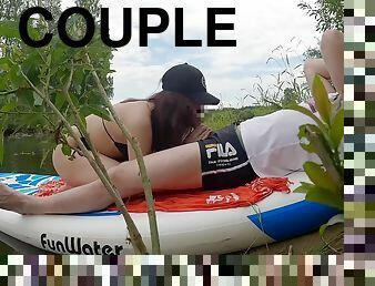 Real Couple In He Fucked Me Doggystyle During An Outdoor River Trip - Amateur Couple Sex
