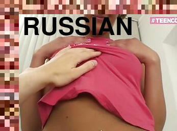 Russian 18 year old teen slut first porn casting