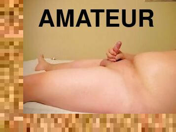 röv, masturbation, amatör, cumshot, gigantisk-kuk, tonåring, juckande, sprut, ensam, rakad