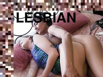 Two Hot Teens With Perfect Pussy Having Lesbian Shower Sex