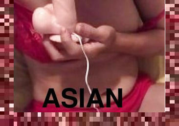 asiatique, masturbation, orgasme, maigre, amateur, mature, milf, jouet, solo, chinoise