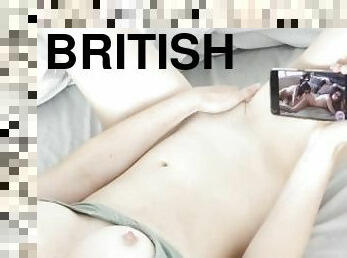 мастурбація, оргазм, піхва-pussy, точка-зору, британка, красуня, соло, голена
