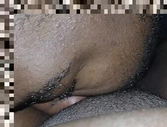 orgasme, pussy, squirt, amatør, ebony, par, bbw, pov