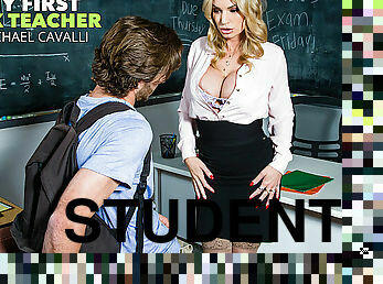 professor Rachael Cavalli gives her student a perfect goodbye fuck - myfirstsexteacher