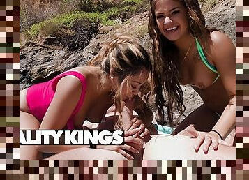 REALITY KINGS - Ryan Reid & Van Wylde Go To Find Horny Babe Samantha Lexi To Have A Public Threesome