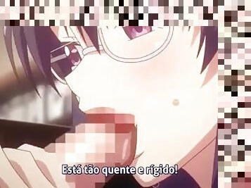 teta-grande, aluna, penetração-de-braço, ejaculação, anime, hentai