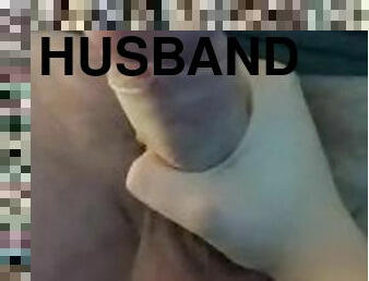 Milking Big Throbbing Cock - Husband came home for a Milking 5 days no cum (POV Huge Cumshot)