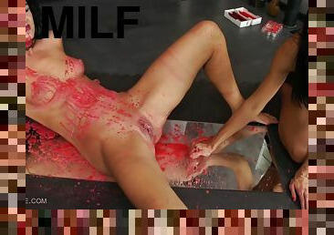 milf, jouet, bdsm, fétiche, bondage, brunette