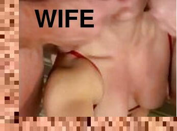 femme, milf, couple, trio, salope, ejaculation, sucer