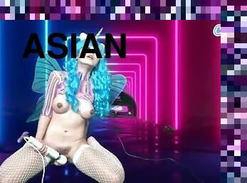 asiatique, gros-nichons, poilue, masturbation, orgasme, chatte-pussy, ados, jouet, webcam, seins