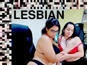 офіс, лесбіянка-lesbian, іграшка, гладенька, задрана-уверх-спідниця, злягання, веб-камера