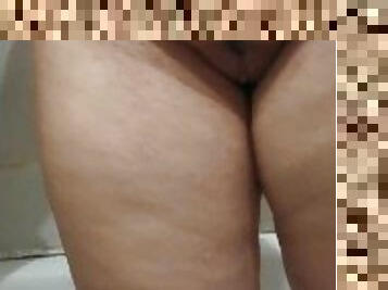 bañando, masturbación, mayor, orgasmo, ruso, squirting, esposa, amateur, maduro, madurita-caliente