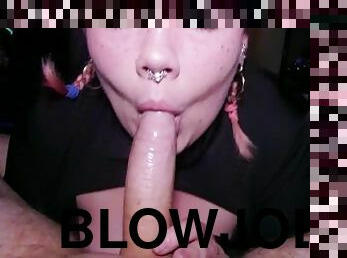 Blonde GF Roxxi Luv Sloppy Deepthroat Blowjob in POV 4K