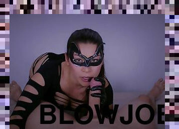 Handjob And Blowjob In Latex