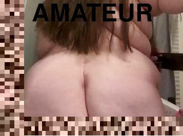 papa, amateur, ados, jouet, bdsm, belle-femme-ronde, fétiche, solo, pappounet, fessée