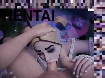 FORTNITE HARLEY QUINN NEW YEAR HENTAI PARTY CUM ON FACE - FORTNITE HENTAI ANIMATION  60FPS
