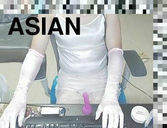 asiatique, masturbation, orgasme, amateur, anal, fellation, ejaculation-sur-le-corps, jouet, branlette, vintage