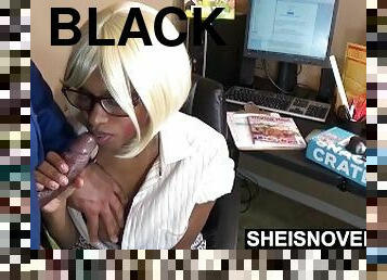 Black Secretary Gives Blowjob & Cowgirl To Keep Her Job by Sheisnovember