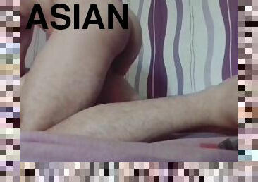 asiático, amador, pénis-grande, gay, musculado, realidade, pénis, áspero