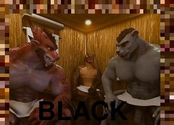 amateur, gay, black, sauna, 3d, musclé