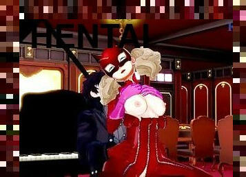 Ann Takamaki and Ren Amamiya have deep fucking during a mission. - Persona 5 Hentai