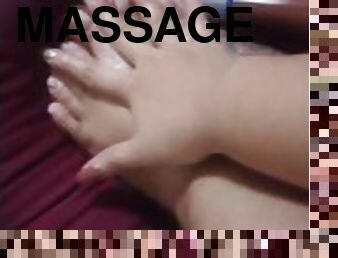 amateur, latina, massage, pieds, fétiche, solo