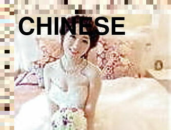 asiatique, mariée, masturbation, gay, compilation, mariage, chinoise