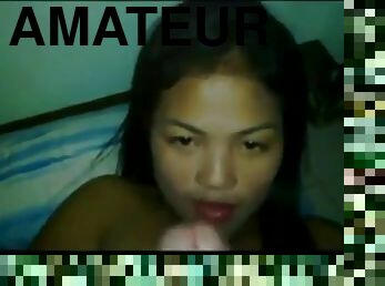 asiatique, amateur, fellation, branlette, point-de-vue, thaï, sur-le-visage, cognage