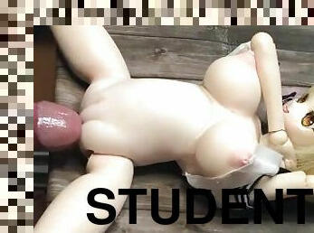 masturbacija, student, amaterski, igračke, kompilacija, animacija, sami, uniforma, lutka, noge