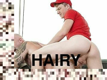 TwinkTop - Hairy muscle dad coach takes beautiful jock top’s massive cock