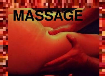 amatör, brudar, tonåring, massage