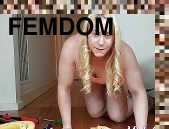 Femdom Banana humiliation