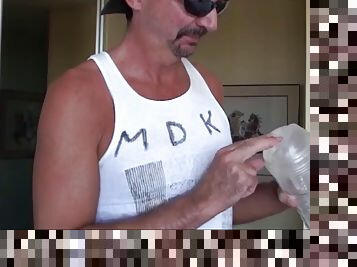 Air Conditioning Repairman Gets a FleshLight Sample!