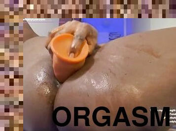 orgasme, chatte-pussy, amateur, anal, ébène, énorme-bite, interracial, butin, point-de-vue, ejaculation